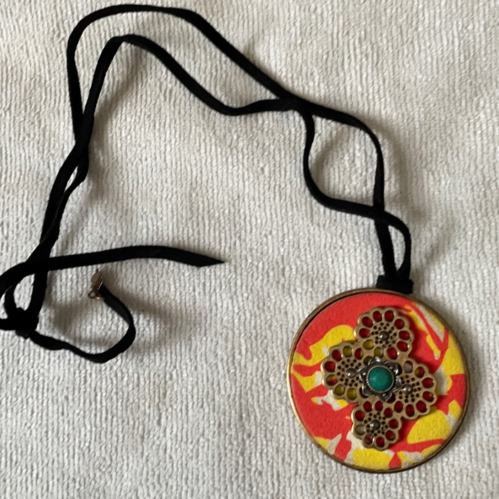 Lucky brand adjustable peacock pendant